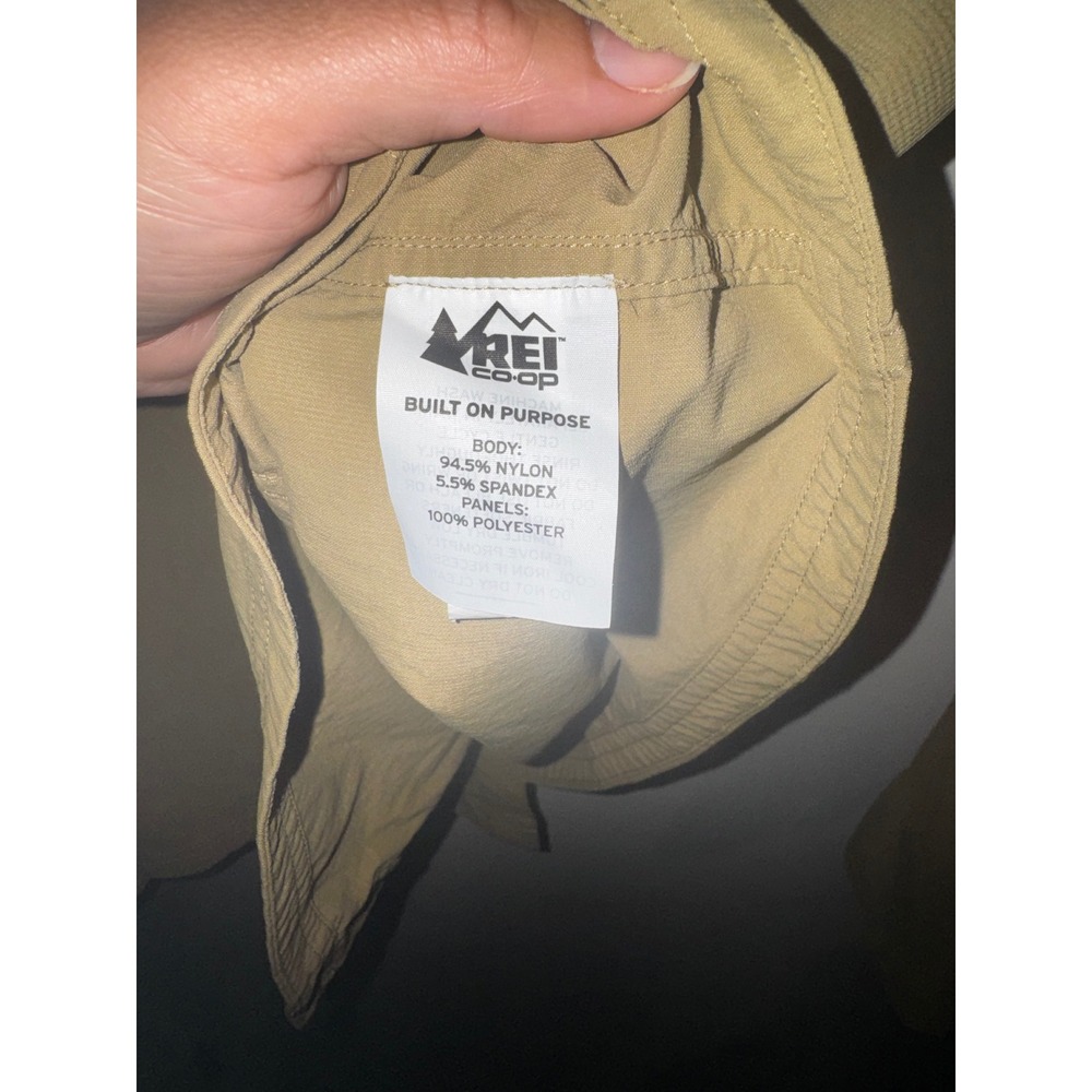 REI Co-op Mens XL Sahara Long Sleeve Hiking Shirt Tan Khaki Ventilated Stretch - Picture 6 of 7